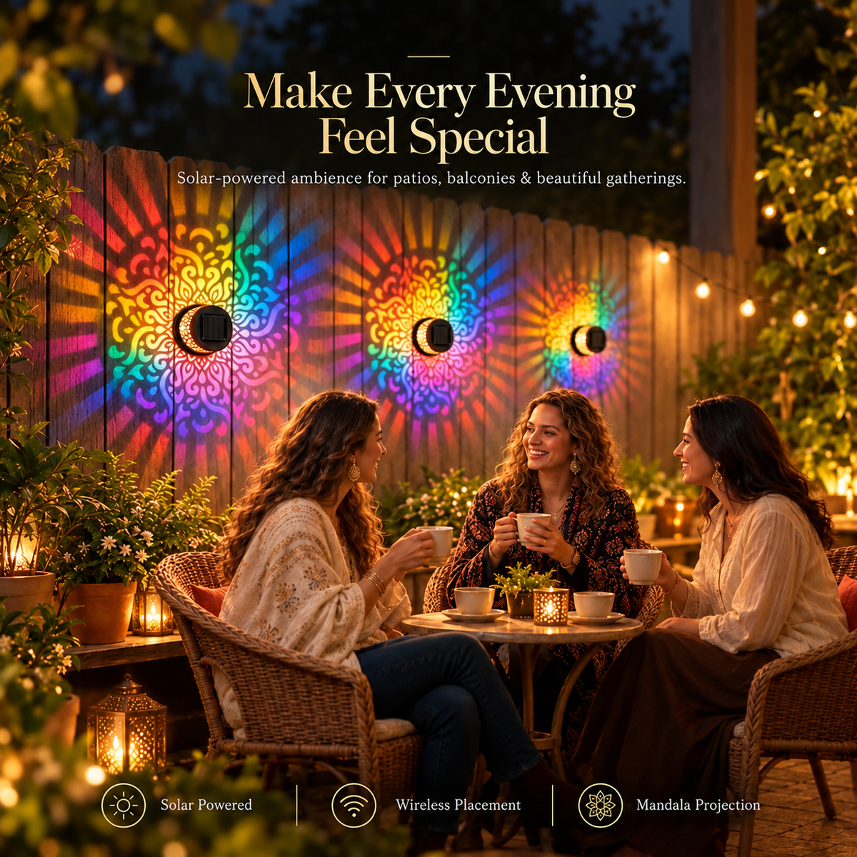 ✨ Solar Mandala Light