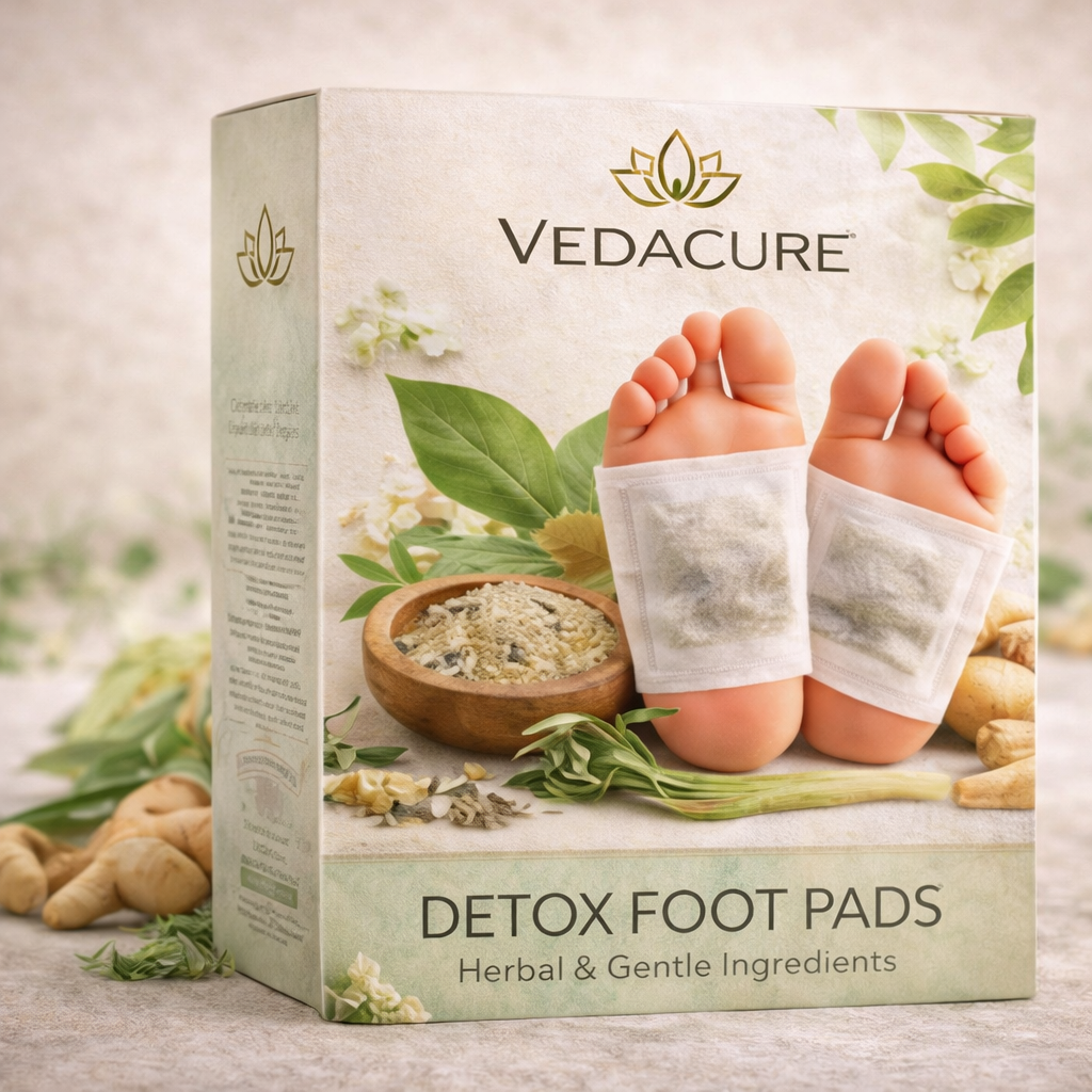 Vedacure 100% Authentic Herbal & Gentle Ingredient Detox Foot Pads