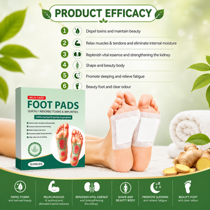 🌿 Pure Nature Foot Patches 🦶 BUY 10 GET 20 FREE 🌱 (Pack of 30)