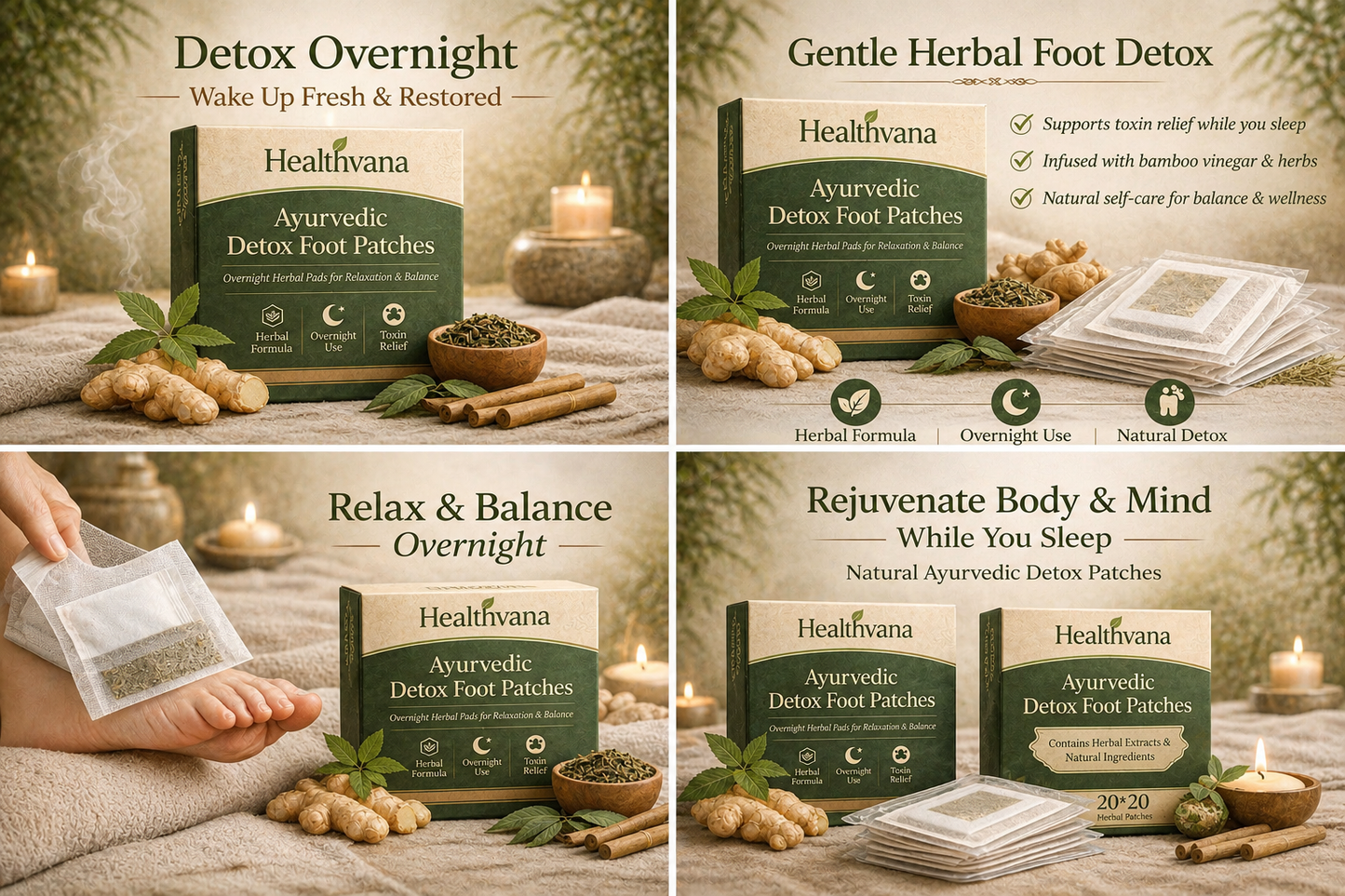 Healthvana  Detox Patches (BUY 10 GET 20 FREE Pack of 30)