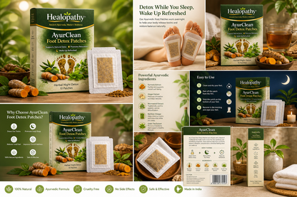 Helopathy Ayurclean foot Detox patches