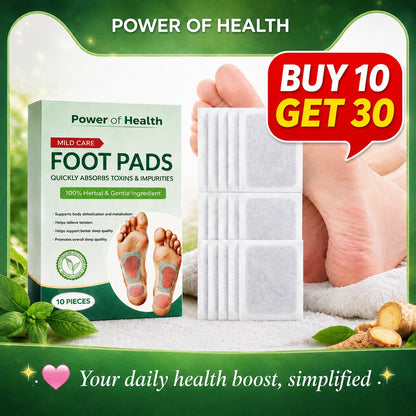 🌿100% Herbal & Gentle Detox Foot Pad🦶🌿 (Buy 10 Get 20 Free🎁Pack of 30) 🌱