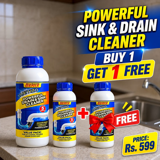 Powerful Sink & Drain Cleaner - Buy 1 Get 1 Free